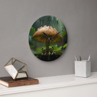 Refuge Rainy Day : Frogs Shelter Sous Champignons