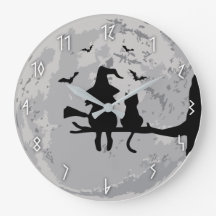 Regarder fixement l'horloge murale de lune