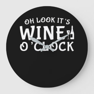 Grande Horloge Ronde Regardez son graphique d'amateur de vin heure de