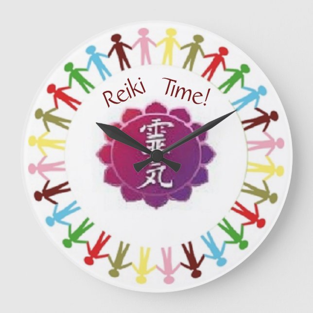 Grande Horloge Ronde Reiki Time Clock (Recto)