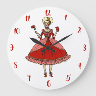 Grande Horloge Ronde Reine des Coeurs