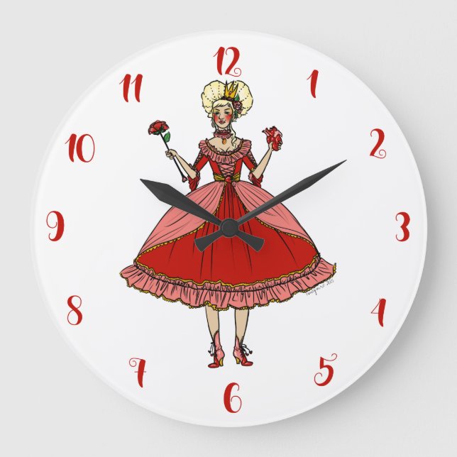 Grande Horloge Ronde Reine des Coeurs (Recto)
