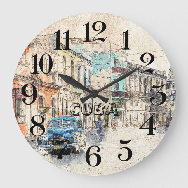 Grande Horloge Ronde reloj de pared de La Habana, Cuba (Recto)