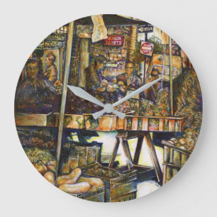 Grande Horloge Ronde Rend la créativité plus éclatante