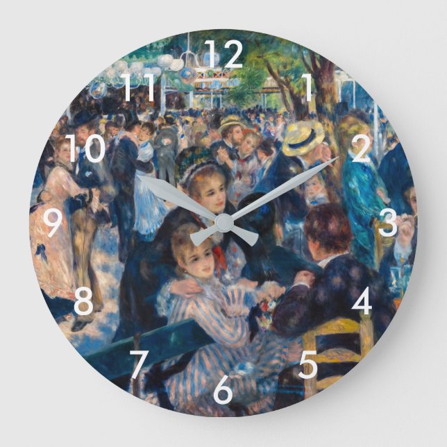 Grande Horloge Ronde Renoir - Danse au Moulin de la Galette (Recto)