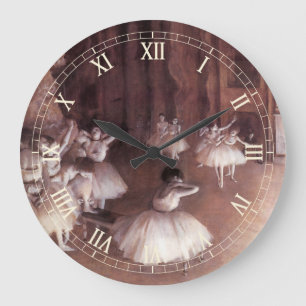 Grande Horloge Ronde Répétition de ballet sur la scène par Edgar Degas