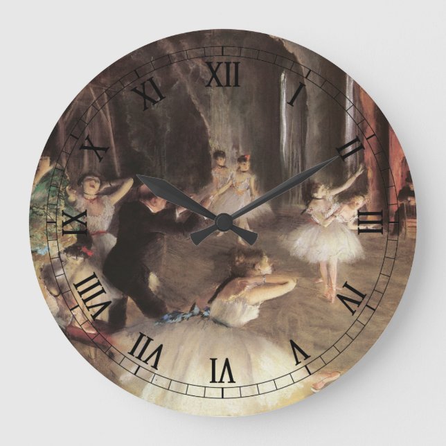 Grande Horloge Ronde Répétition sur scène par Edgar Degas (Recto)