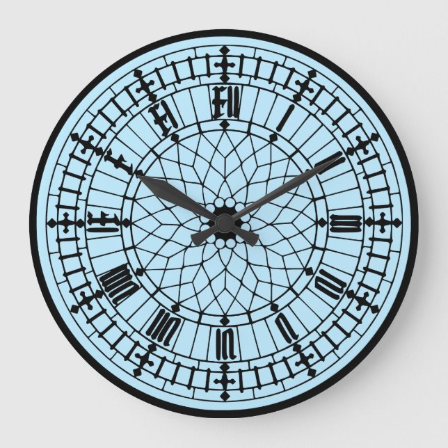 Grande Horloge Ronde Réplique Big Ben Iconique (Recto)