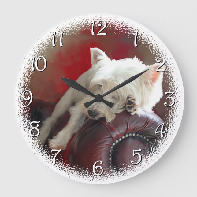 Grande Horloge Ronde Repose de Westie (Recto)
