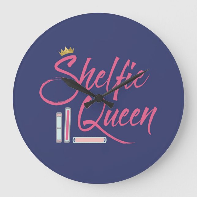 Grande Horloge Ronde Réserver Lover Shelfie Queen (Recto)