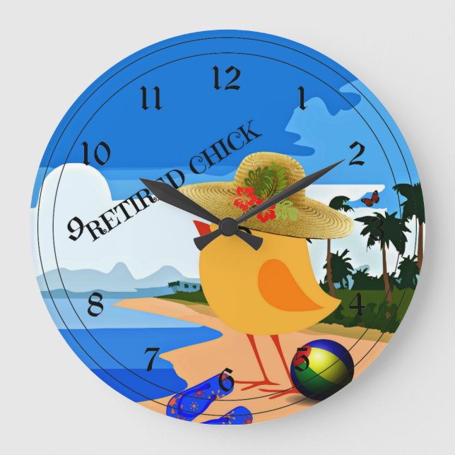 Grande Horloge Ronde Rétired Chick (Recto)
