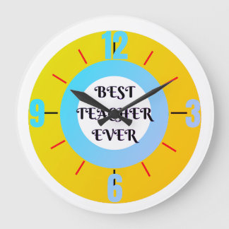 Grande Horloge Ronde Retour à l'école, appréciation de l'enseignant, me