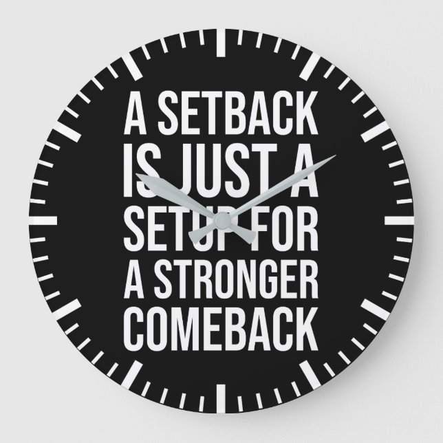 Grande Horloge Ronde Retrait contre retour - Motivation du succès (Recto)