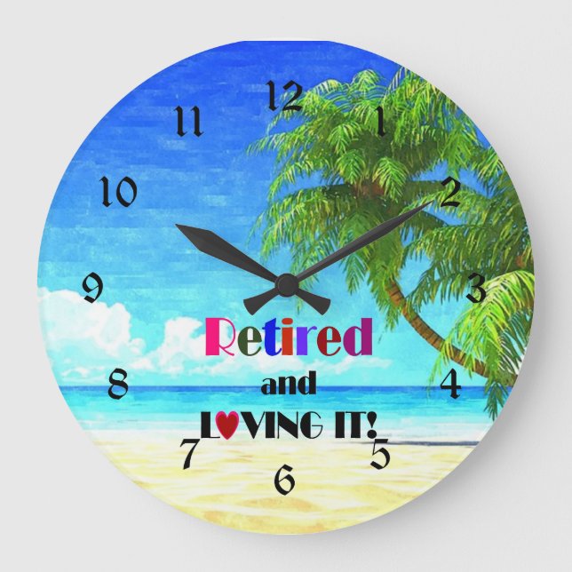 Grande Horloge Ronde Retraité et l'amour (Recto)