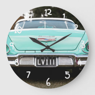Grande Horloge Ronde Rétro voiture vintage