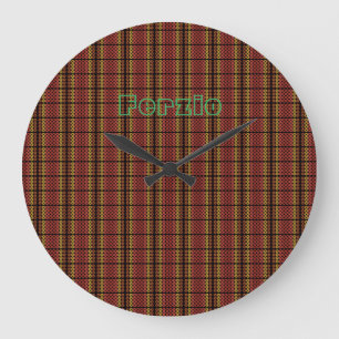 Grande Horloge Ronde Retro Warm Circles
