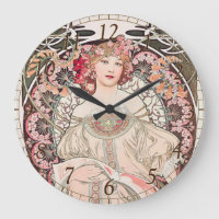 Rêverie Art nouveau vintage par Alphonse Mucha