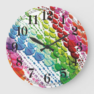 Grande Horloge Ronde Rideau de perles