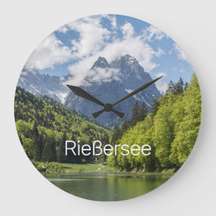 Grande Horloge Ronde Riessersee Alpes Garmisch Partenkirchen Bavière