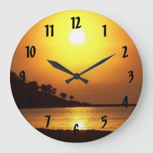 Grande Horloge Ronde Riviera Maya Cancun Mexique Mer des Caraïbes à l'a