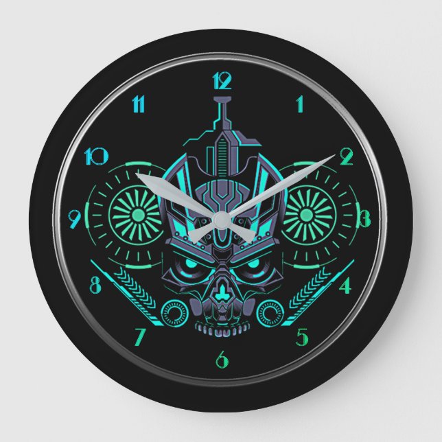 Grande Horloge Ronde Robo Crâne rond (Recto)