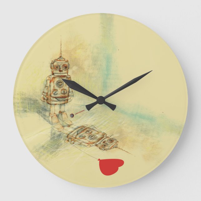 Grande Horloge Ronde Robots & Sentiments (Recto)