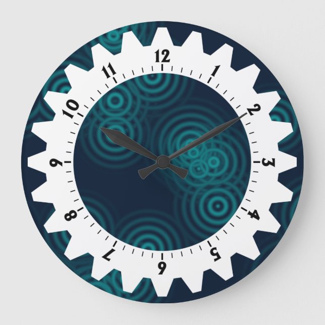 Grande Horloge Ronde Robuste 01 - Pluie électrique (Recto)