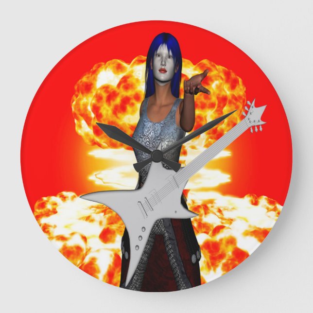 Grande Horloge Ronde Rock et Roll (Recto)