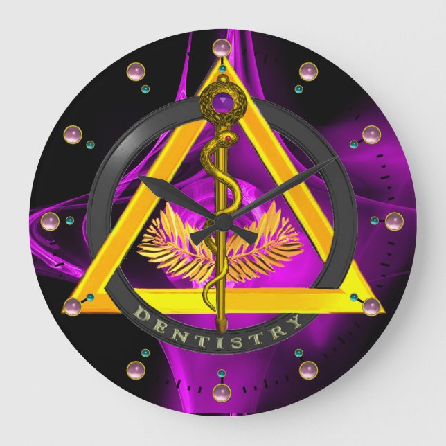 GRANDE HORLOGE RONDE ROD OF ASCLEPIUS DENTIST DENTISTRY (Recto)