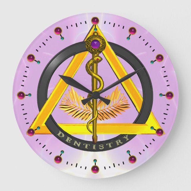 GRANDE HORLOGE RONDE ROD OF ASCLEPIUS DENTIST DENTISTRY (Recto)