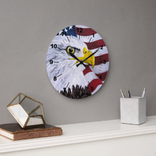 Grande Horloge Ronde Roi des Cieux Peinture d'Alfred Fox