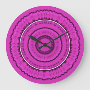 Grande Horloge Ronde Rose chaud