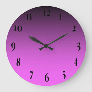 Grande Horloge Ronde Rose Deux Tons Simple