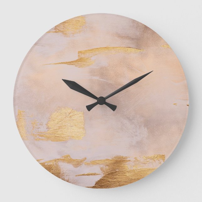 Grande Horloge Ronde Rose Gold Blush and Gold Texture (Recto)