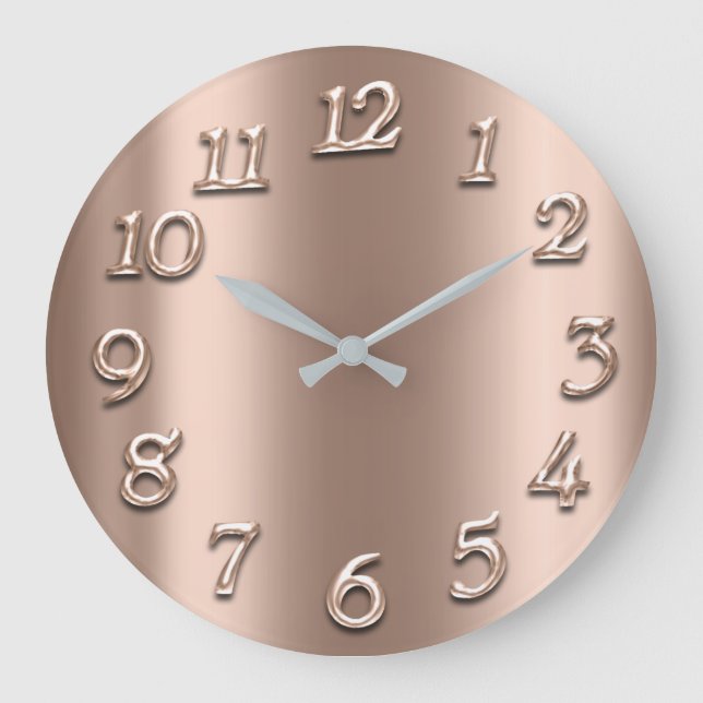 Grande Horloge Ronde Rose Gold Blush Metal Skinny (Recto)