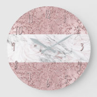 Rose Gold Moderne Glam Marbre & Paillettes Décorat