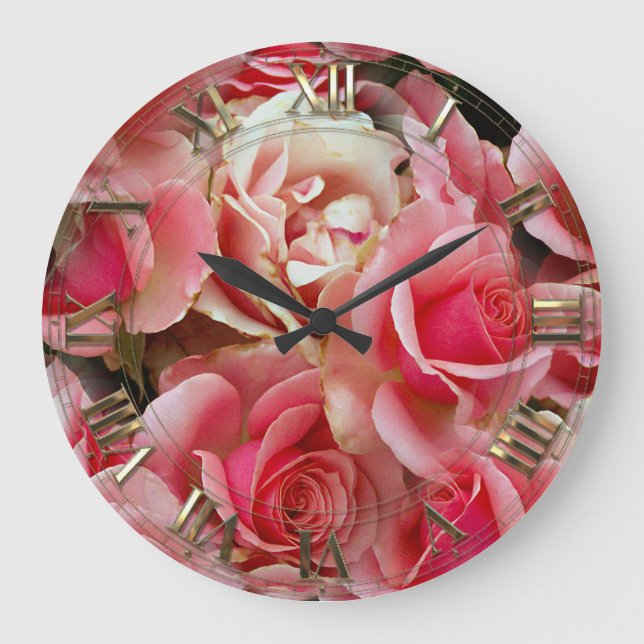 Grande Horloge Ronde Rose Juxtapose (Recto)