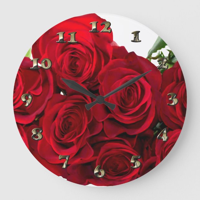 Grande Horloge Ronde Rose rouge (Recto)
