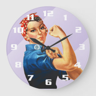 Grande Horloge Ronde Rosie la riveteuse