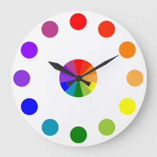 Grande Horloge Ronde Roue de couleur innombrable de RYB Clock-4