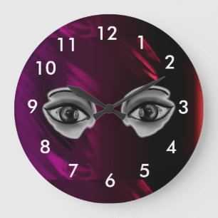 Grande Horloge Ronde Roue de l'oeil du temps