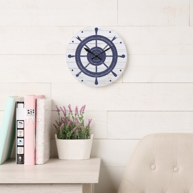 Grande Horloge Ronde Roue maritime (Salle de lecture)