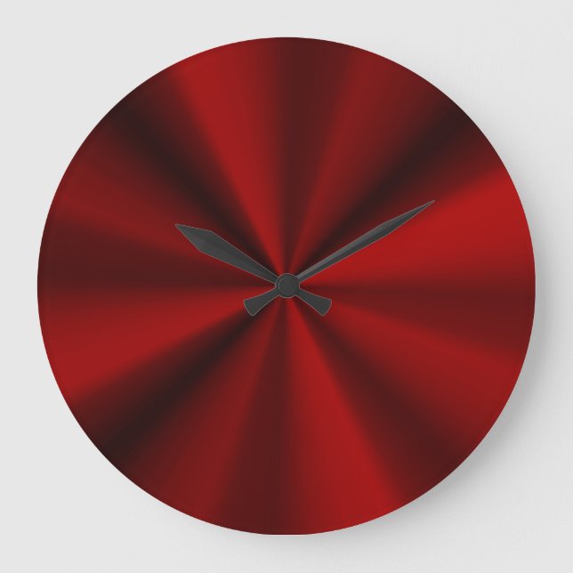 Grande Horloge Ronde Rouge brillant (Recto)