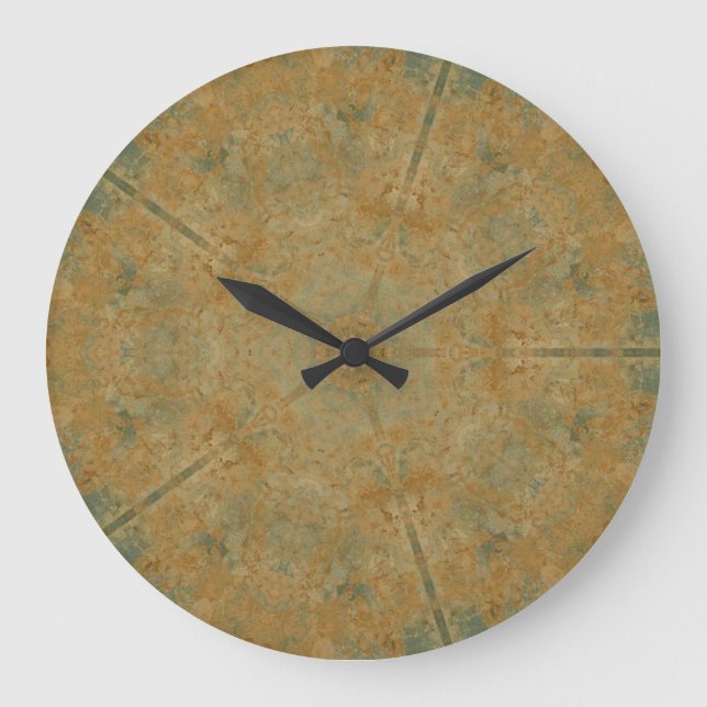 Grande Horloge Ronde Rouille oxydée (Recto)