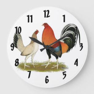 Grande Horloge Ronde Roulée de Gamefowl