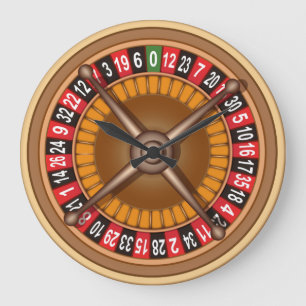 Grande Horloge Ronde Roulette Wheel wall clock