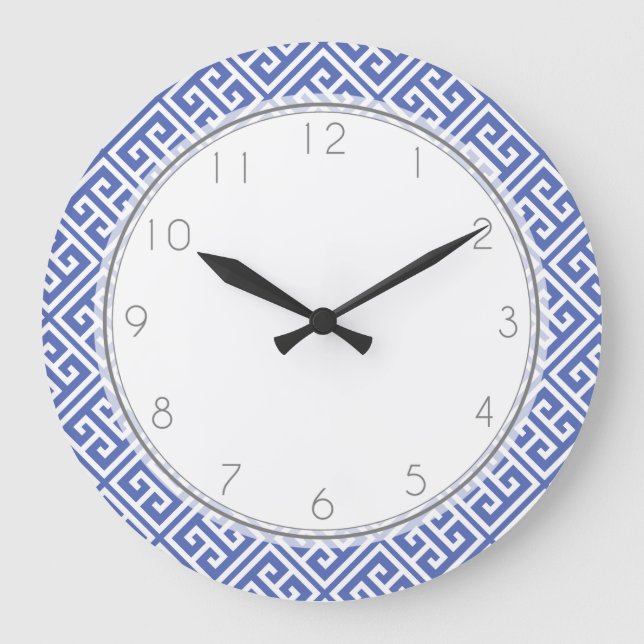 Grande Horloge Ronde Royale Blue Greek Key (Recto)
