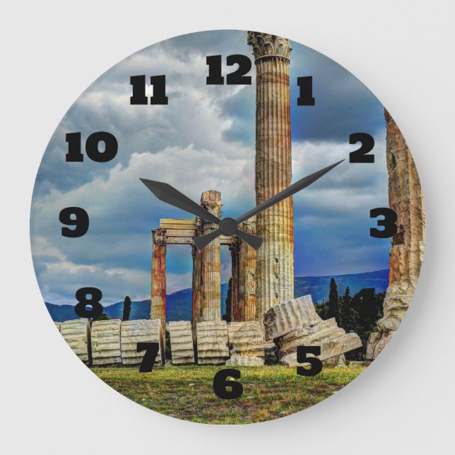 Grande Horloge Ronde Ruines antiques à Athènes Grèce (Recto)