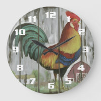 Rustic and Vintage Country Rooster Kitchen