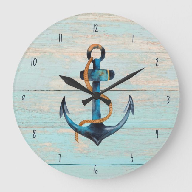 Grande Horloge Ronde Rustic Beach (Recto)